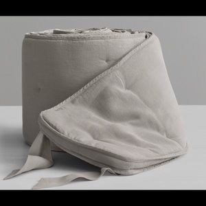 Restoration Hardware washed linen bumper